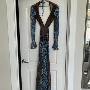 For Love & Lemons Temecula Cut Out Maxi Dress